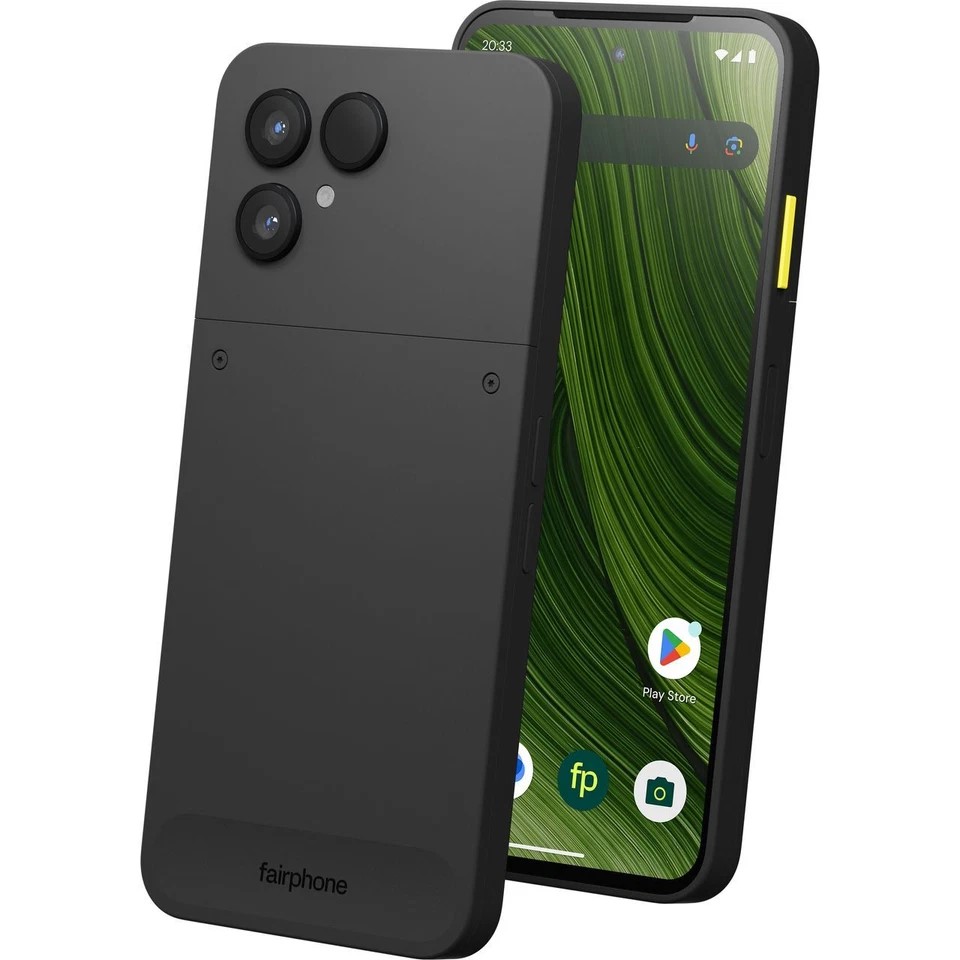Fairphone 5 in Horizon Black – 256GB – brand new modular smartphone with sustainable design.