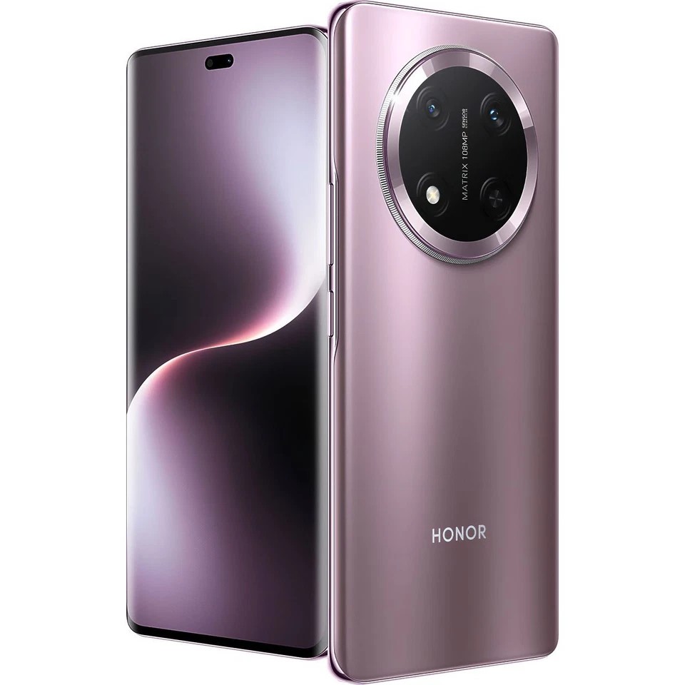 Brand new Honor smartphone in Purple with 512GB storage – sleek Android device with flagship design and premium features.