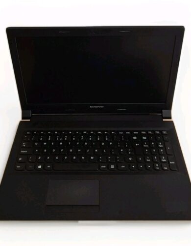 Lenovo B50-80 15.6-inch laptop with Intel i5-5200U, 8GB RAM, 128GB SSD, DVD drive, HDMI, and numeric keypad